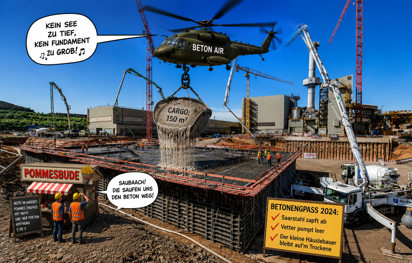 Wenn der Beton fehlt – Mega-Projekte bremsen Wohnbau im Kreis Saarlouis